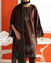 Nishat Brown Lawn Suit- Pakistani Designer Lawn Suits