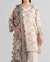 Nishat Ivory Lawn Suit- Pakistani Designer Lawn Suits