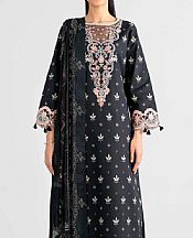 Nishat Black Lawn Suit- Pakistani Designer Lawn Suits