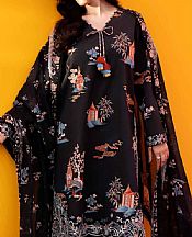 Nishat Black Lawn Suit- Pakistani Lawn Dress
