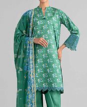 Nishat Sea Green Lawn Suit- Pakistani Lawn Dress