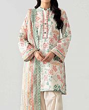 Nishat Off White Lawn Suit- Pakistani Designer Lawn Suits