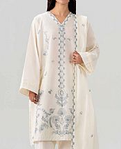 Nishat Off White Lawn Suit- Pakistani Lawn Dress