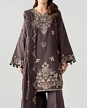 Nishat Woody Brown Lawn Suit- Pakistani Designer Lawn Suits