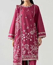 Nishat Raspberry Rose Dobby Suit- Pakistani Lawn Dress