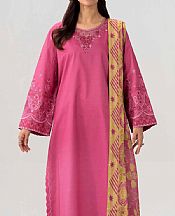 Nishat Warm Pink Dobby Suit- Pakistani Lawn Dress