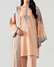 Nishat Peach Dobby Suit- Pakistani Lawn Dress