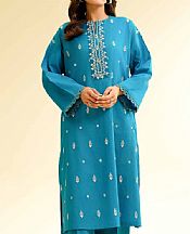 Nishat Picton Blue Cambric Suit (2 pcs)- Pakistani Lawn Dress