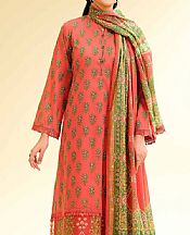 Nishat Coral Lawn Suit (2 pcs)- Pakistani Lawn Dress