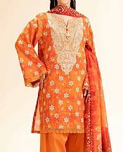 Nishat Orange Lawn Suit- Pakistani Lawn Dress
