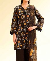 Nishat Black Lawn Suit- Pakistani Designer Lawn Suits