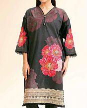 Nishat Black Lawn Suit (2 pcs)- Pakistani Designer Lawn Suits