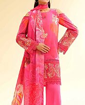 Nishat Pink Lawn Suit- Pakistani Designer Lawn Suits