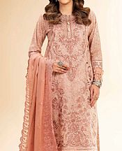 Nishat Light Salmon Cambric Suit- Pakistani Designer Lawn Suits