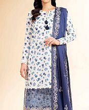 Nishat White/Blue Cambric Suit