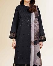 Nishat Black Cambric Suit- Pakistani Lawn Dress