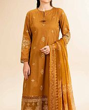 Nishat Dull Orange Cambric Suit- Pakistani Designer Lawn Suits