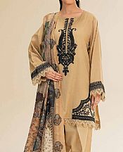 Nishat Fawn Lawn Suit- Pakistani Designer Lawn Suits