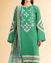 Nishat Green Lawn Suit- Pakistani Lawn Dress