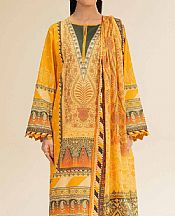 Nishat Mustard Cambric Suit- Pakistani Designer Lawn Suits