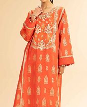 Nishat Portland Orange Jacquard Suit (2 pcs)- Pakistani Lawn Dress