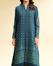 Nishat Blue Bayoux Jacquard Suit (2 pcs)- Pakistani Lawn Dress