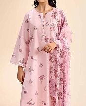 Nishat Pale Pink Cambric Suit (2 pcs)- Pakistani Lawn Dress