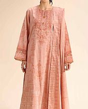 Nishat Peach Jacquard Suit- Pakistani Designer Lawn Suits