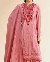 Nishat Flamingo Pink Jacquard Suit- Pakistani Lawn Dress