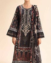 Nishat Black Cambric Suit- Pakistani Designer Lawn Suits