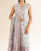 Nishat Grey Cambric Suit- Pakistani Lawn Dress