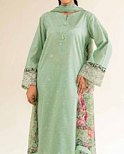 Nishat Pixie Green Cambric Suit- Pakistani Lawn Dress