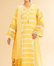 Nishat Yellow Jacquard Suit- Pakistani Designer Lawn Suits