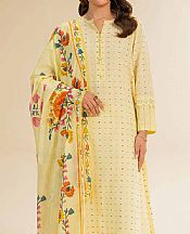 Nishat Light Yellow Jacquard Suit- Pakistani Lawn Dress