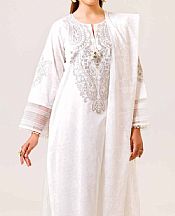 Nishat Off White Lawn Suit- Pakistani Designer Lawn Suits