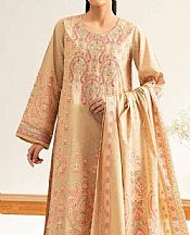 Nishat Tan Cambric Suit- Pakistani Designer Lawn Suits