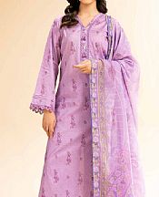 Nishat Mauve Lawn Suit (2 pcs)- Pakistani Designer Lawn Suits