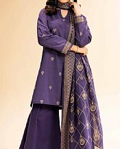 Nishat Purple Lawn Suit (2 pcs)- Pakistani Lawn Dress