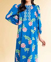 Nishat Blue Lawn Suit (2 pcs)- Pakistani Lawn Dress