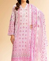 Nishat Pastel Pink Lawn Suit- Pakistani Lawn Dress