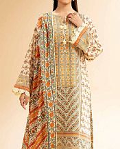 Nishat Ivory Lawn Suit- Pakistani Designer Lawn Suits