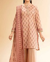 Nishat Peach Lawn Suit (2 pcs)- Pakistani Designer Lawn Suits