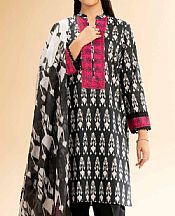 Nishat Black Lawn Suit (2 pcs)- Pakistani Lawn Dress