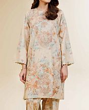 Nishat Ivory Cambric Suit (2 pcs)- Pakistani Lawn Dress