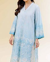 Nishat Light Blue Cambric Suit (2 pcs)- Pakistani Lawn Dress