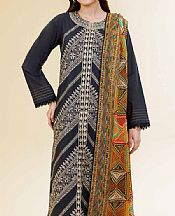 Nishat Black Cambric Suit- Pakistani Lawn Dress