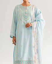 Nishat Sky Blue Cambric Suit- Pakistani Designer Lawn Suits