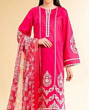 Nishat Cerise Pink Cambric Suit- Pakistani Lawn Dress