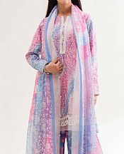 Nishat Pink/Blue Lawn Suit- Pakistani Lawn Dress