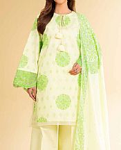 Nishat Pastel Green Jacquard Suit- Pakistani Lawn Dress